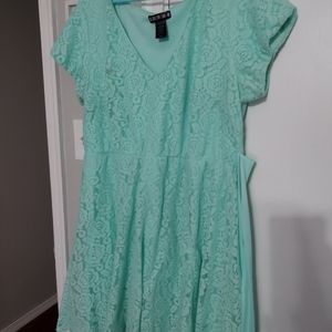 Mint Green Lace dress